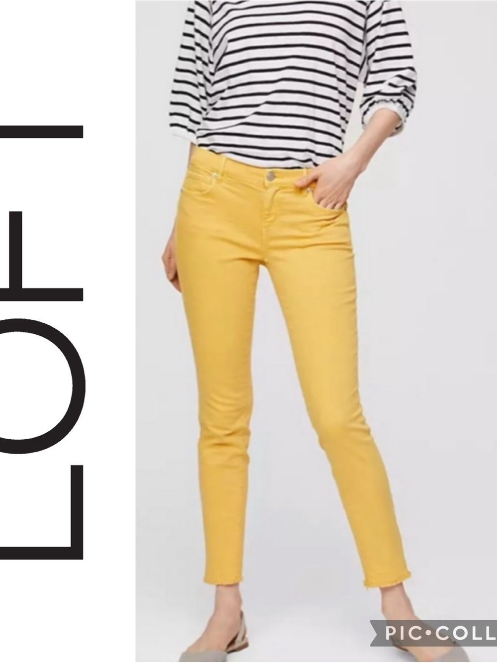 LOFT Yellow Skinny Jeans - Women's Slim Fit